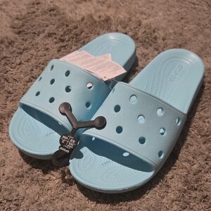 CROCS Sky Blue Slide Sandals